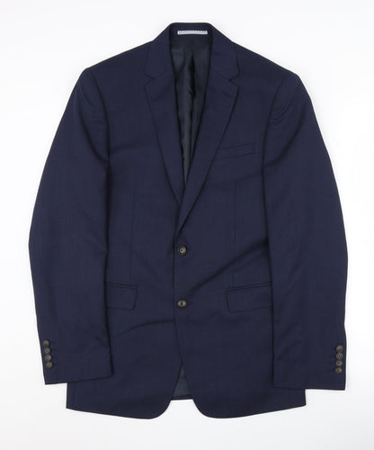 Mens UK Size 38 Marks and Spencer Regular Blue Suit Jacket