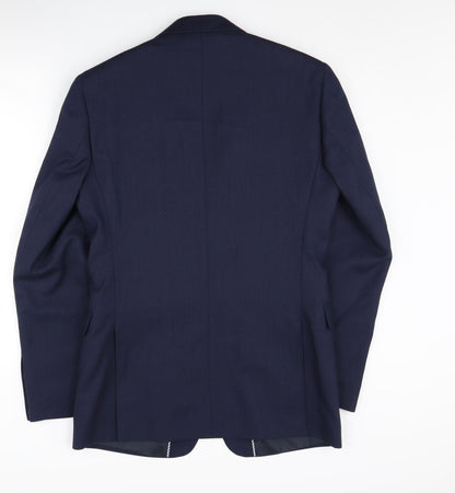 Mens UK Size 38 Marks and Spencer Regular Blue Suit Jacket
