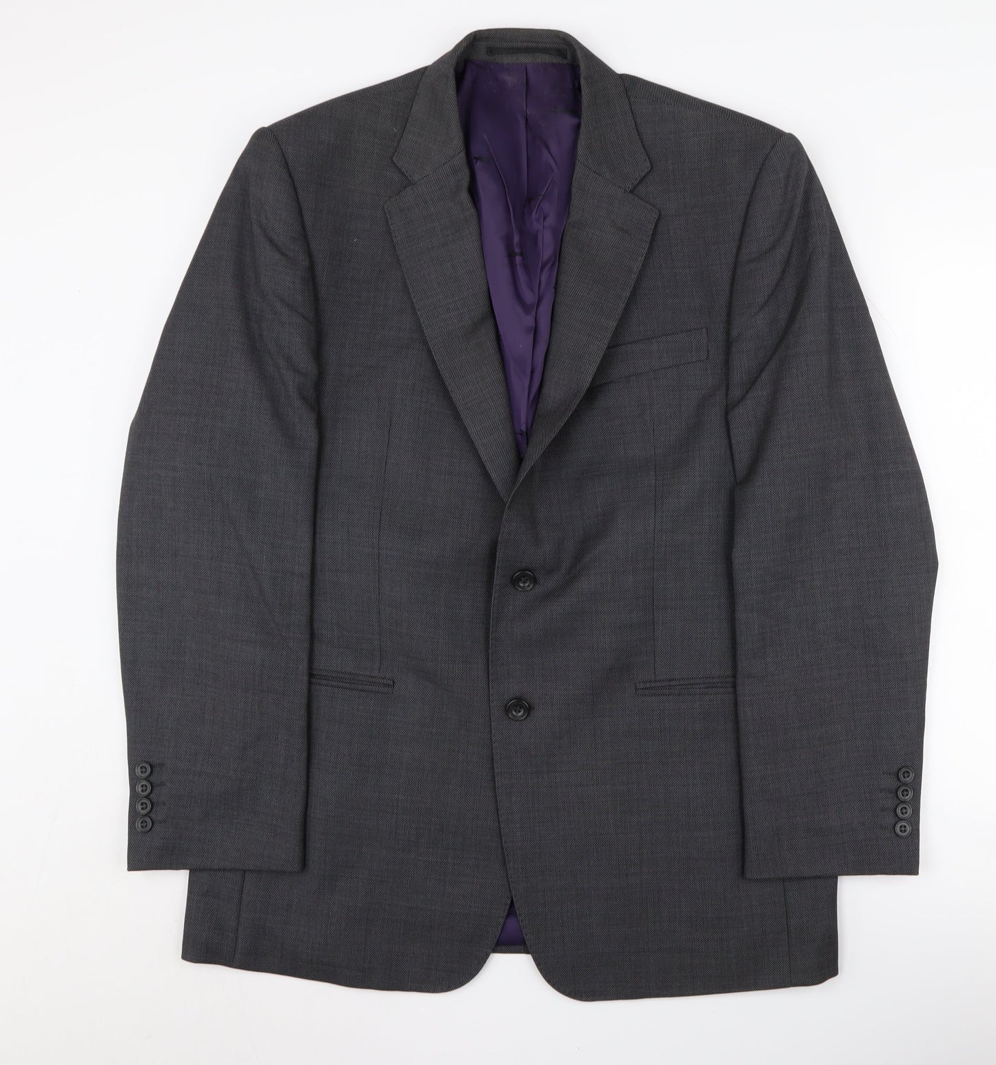 Mens UK Size 40 Paul Costelloe Regular Grey Suit Jacket