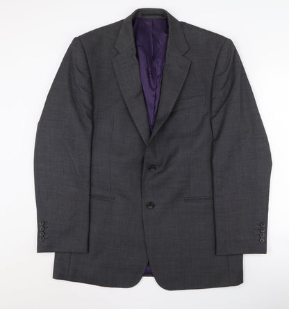 Mens UK Size 40 Paul Costelloe Regular Grey Suit Jacket