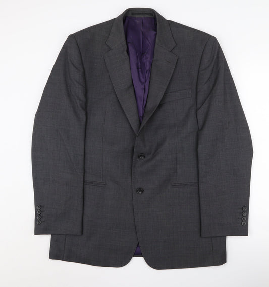 Mens UK Size 40 Paul Costelloe Regular Grey Suit Jacket