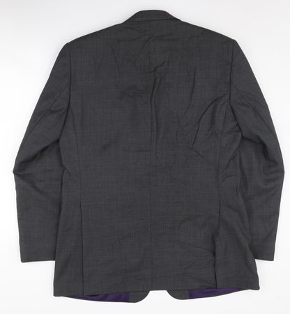 Mens UK Size 40 Paul Costelloe Regular Grey Suit Jacket