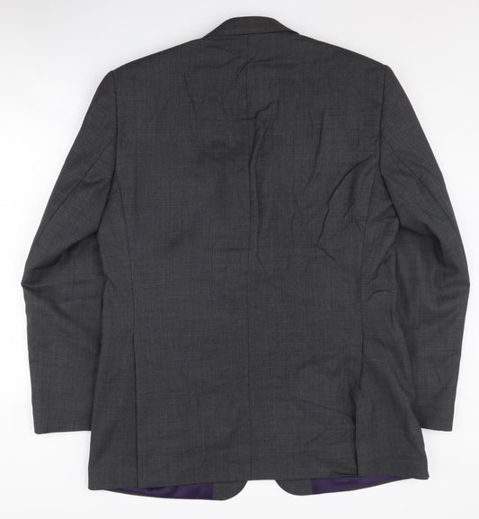 Mens UK Size 40 Paul Costelloe Regular Grey Suit Jacket