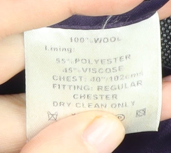 Mens UK Size 40 Paul Costelloe Regular Grey Suit Jacket