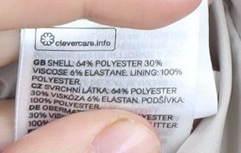 H&M Women's Beige Blazer, Size 8, Two-Button, Lined