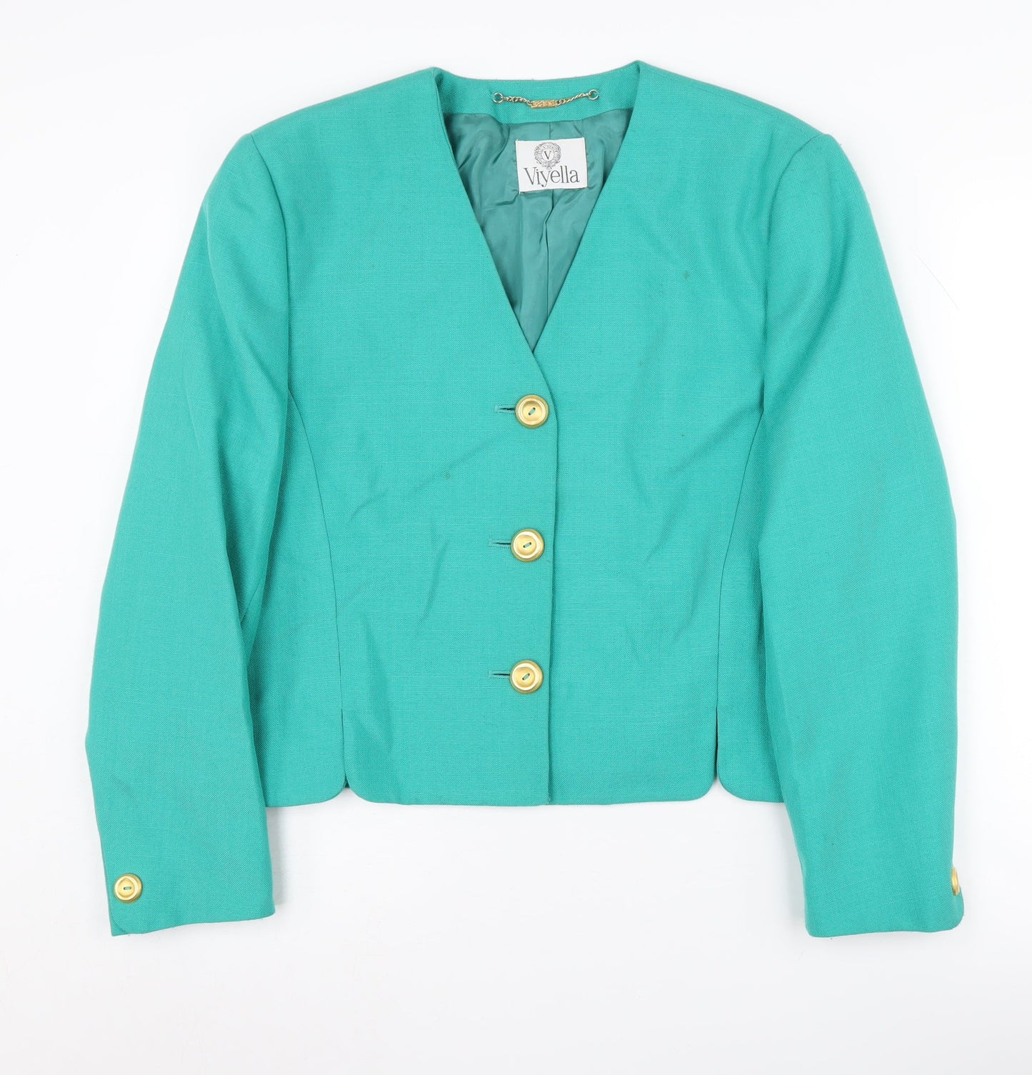 Viyella Women's Green Blazer Size 14