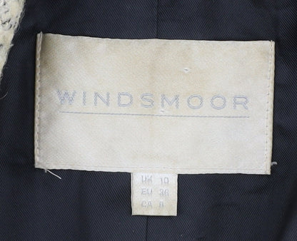 Womens UK Size 10 Windsmoor Beige Overcoat