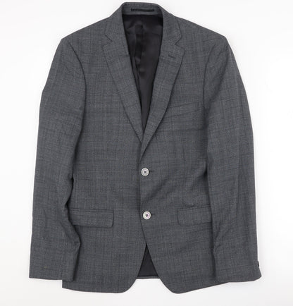 Mens UK Size 36 T.M.Lewin Regular Grey Suit Jacket