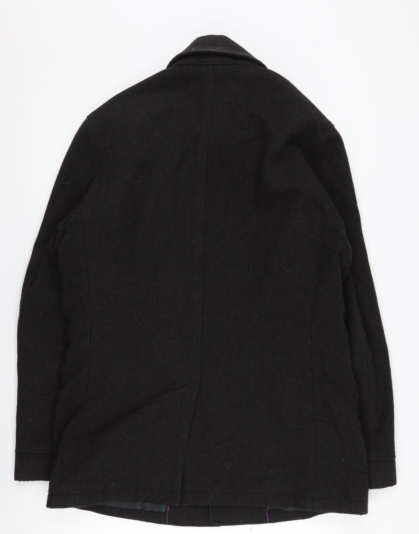 Mens UK Size M NEXT Black Overcoat