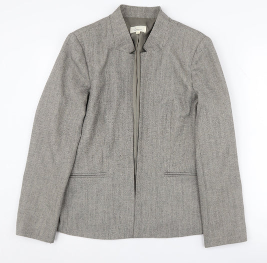 Linea Women's Grey Blazer, Size 12, Lined, Regular Fit