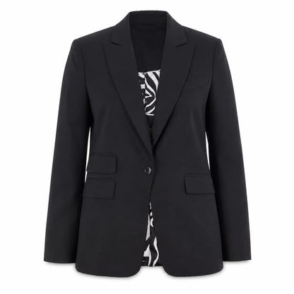 Koton Women's Black Blazer Suit Jacket Size 8