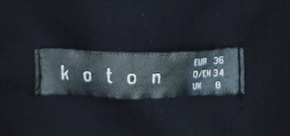 Koton Women's Black Blazer Suit Jacket Size 8