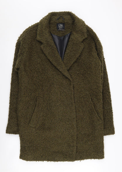 Clockhouse Women's Green Long Coat Size 8