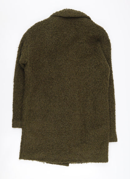 Clockhouse Women's Green Long Coat Size 8
