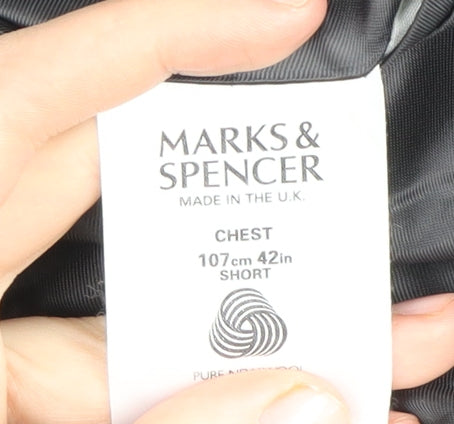 Mens UK Size 42 Marks and Spencer Regular Grey Suit Jacket