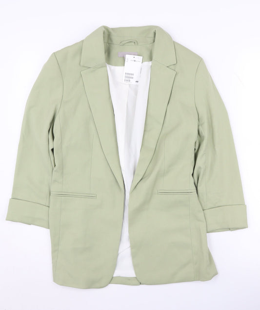 H&M Women's Green Blazer Size 10