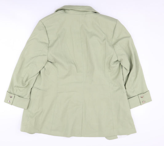 H&M Women's Green Blazer Size 10