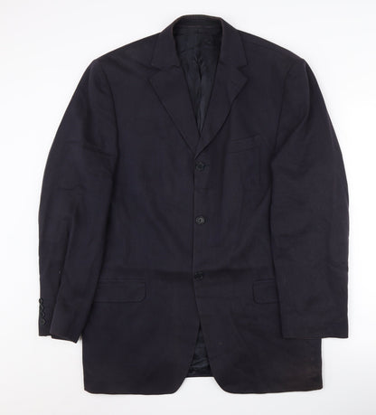 Mens UK Size 40 Pierre Cardin Regular Blue Suit Jacket
