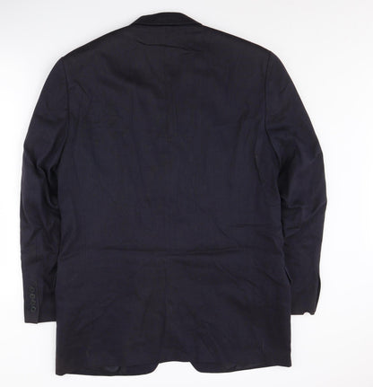 Mens UK Size 40 Pierre Cardin Regular Blue Suit Jacket
