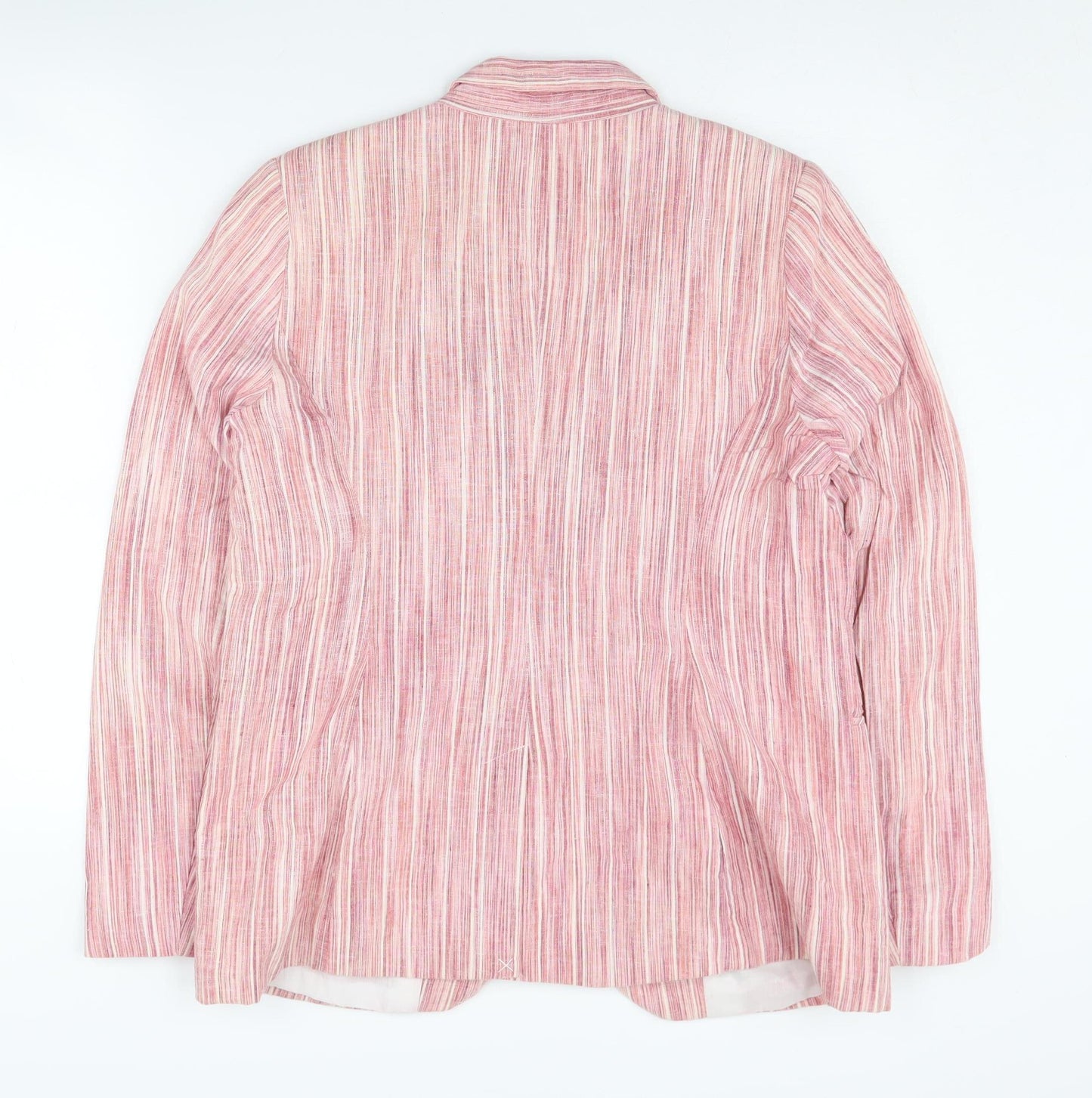 Dalia Women's Pink Striped Blazer, Size L