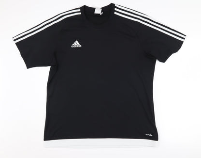 Adidas Men's Black XL Jersey T-Shirt