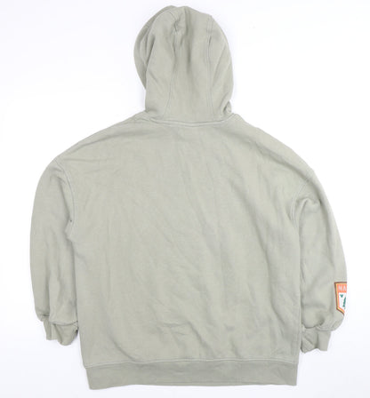 H&M Women's Green Disney Hoodie, Size S, Graphic Print