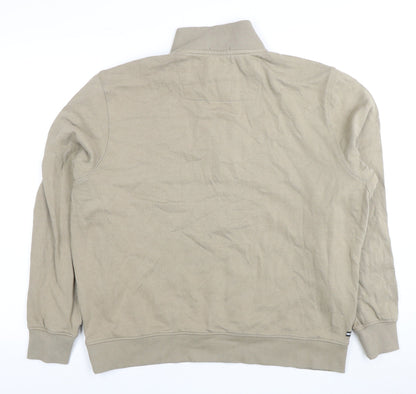 Weekend Offender Men’s Beige High Neck Sweatshirt L