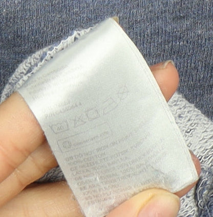 H&M Women's Blue Pullover Sweatshirt, Size 16 - Graphic Print