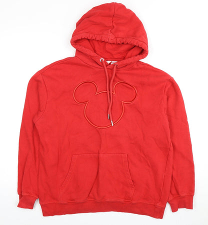 H&M Women's Red Disney Hoodie Size 12