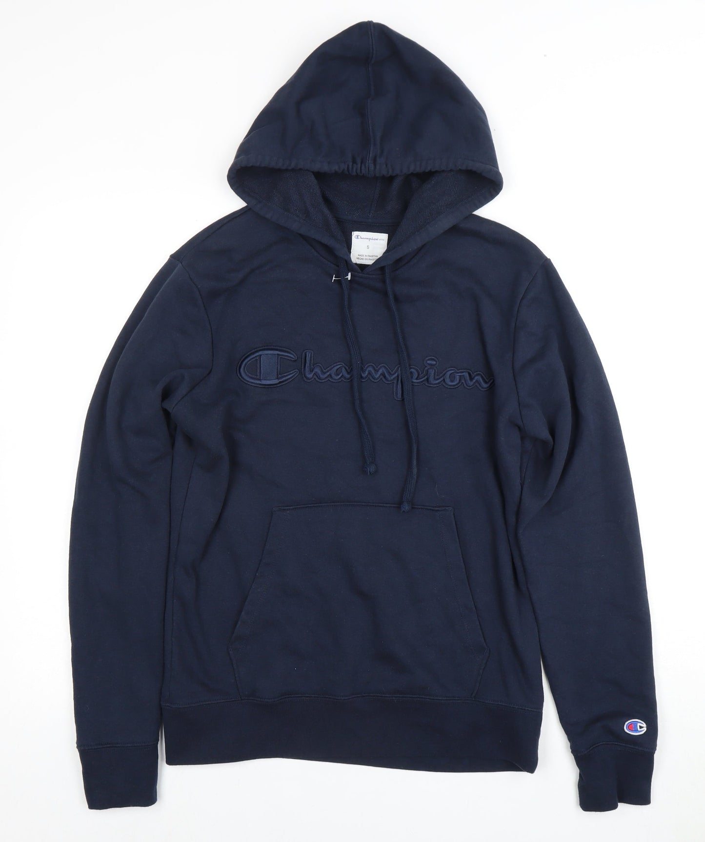 Mens UK Size S Champion Blue Pullover Hoodie