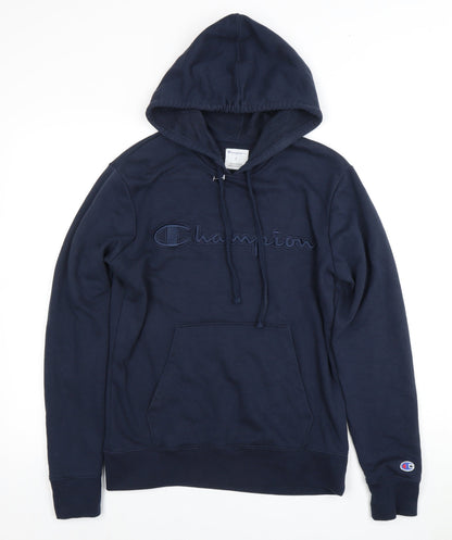 Mens UK Size S Champion Blue Pullover Hoodie