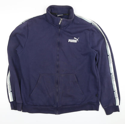 Mens UK Size M PUMA Blue Full Zip Sweatshirt