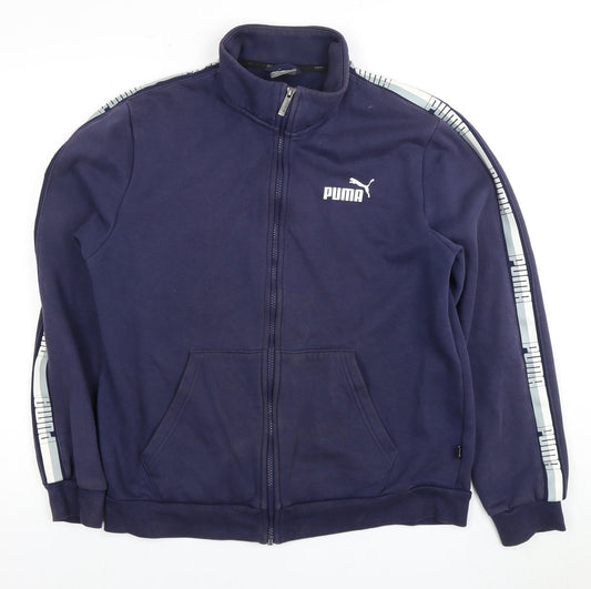 Mens UK Size M PUMA Blue Full Zip Sweatshirt