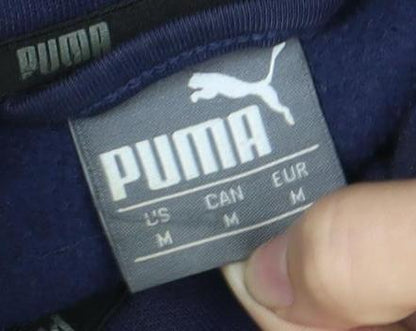 Mens UK Size M PUMA Blue Full Zip Sweatshirt