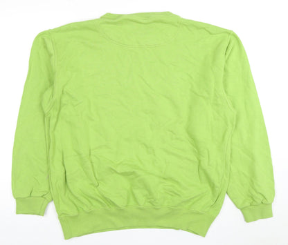 Mens UK Size L Champion Green Pullover Sweatshirt