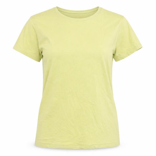 Front view of Weekday Green Cotton T-Shirt, unisex, size S