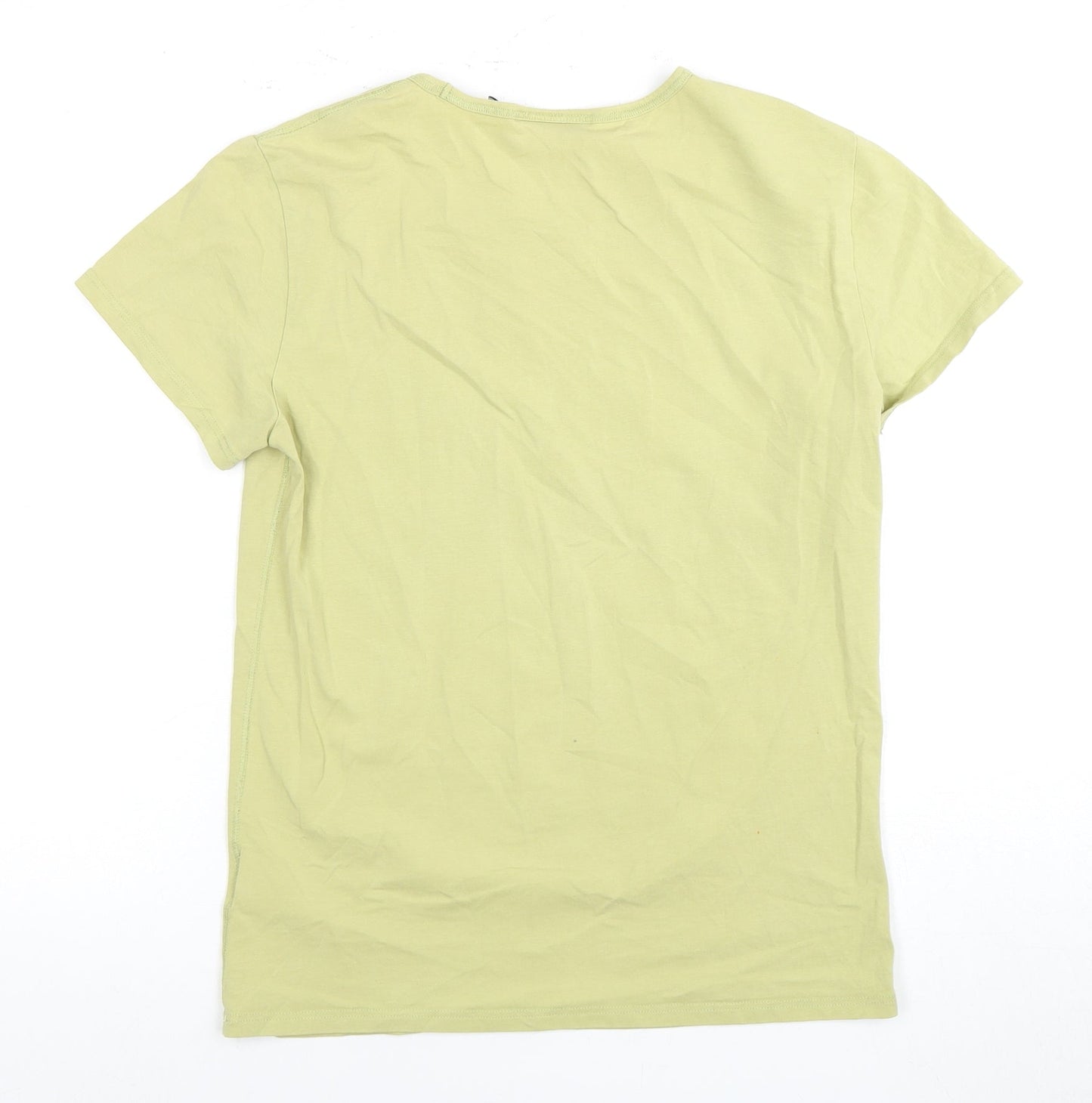 Unisex Adults UK Size S Weekday Green Basic T-Shirt
