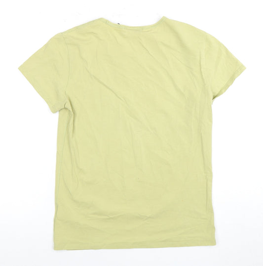 Unisex Adults UK Size S Weekday Green Basic T-Shirt