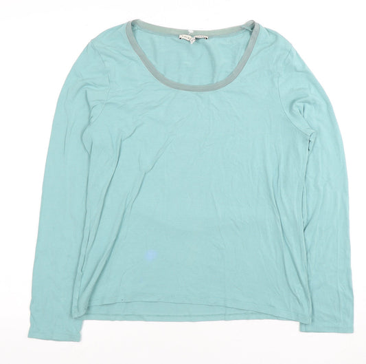 Laura Ashley Women's Blue Long Sleeve T-Shirt Size 14