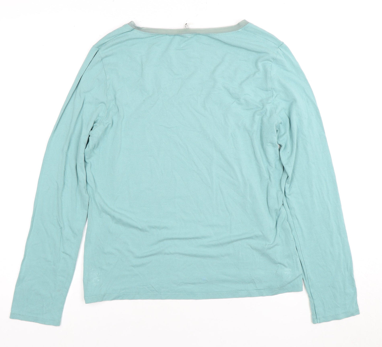 Laura Ashley Women's Blue Long Sleeve T-Shirt Size 14