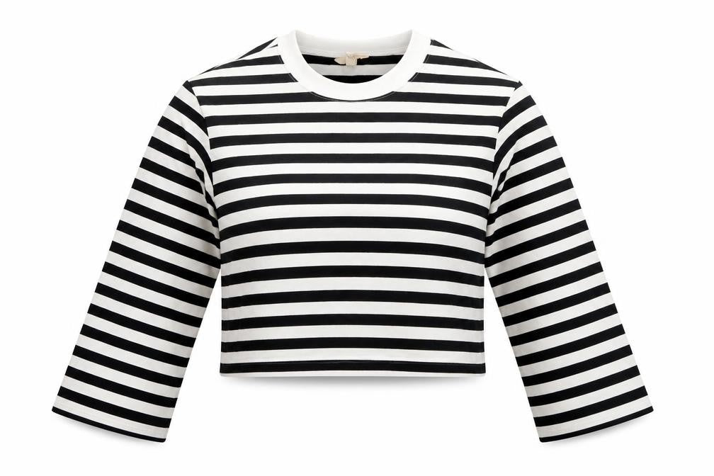 Womens UK Size 12 H&M Multicoloured Cropped T-Shirt