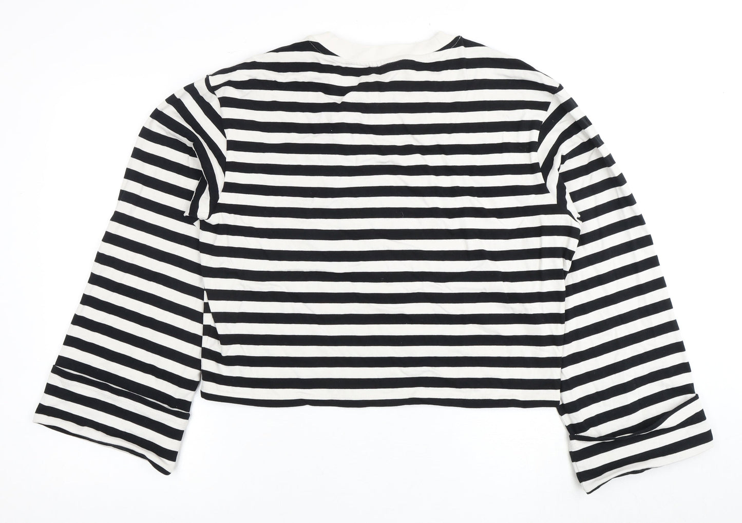 Womens UK Size 12 H&M Multicoloured Cropped T-Shirt