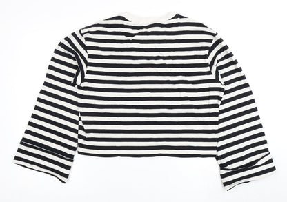 Womens UK Size 12 H&M Multicoloured Cropped T-Shirt