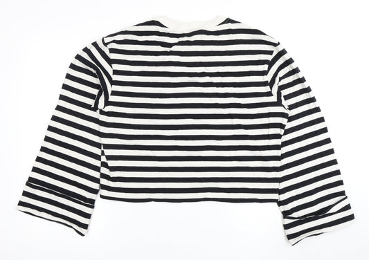 Womens UK Size 12 H&M Multicoloured Cropped T-Shirt