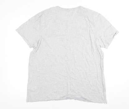 Lacoste Men’s Grey 2XL Crew Neck T-Shirt