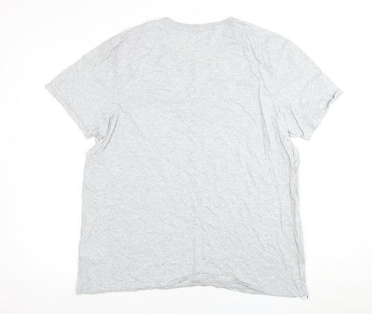 Lacoste Men’s Grey 2XL Crew Neck T-Shirt