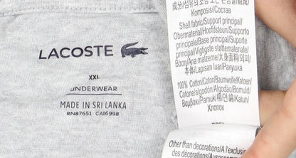 Lacoste Men’s Grey 2XL Crew Neck T-Shirt