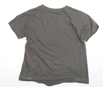 SPOTTED Women’s Grey Mystical Graphic T-Shirt M