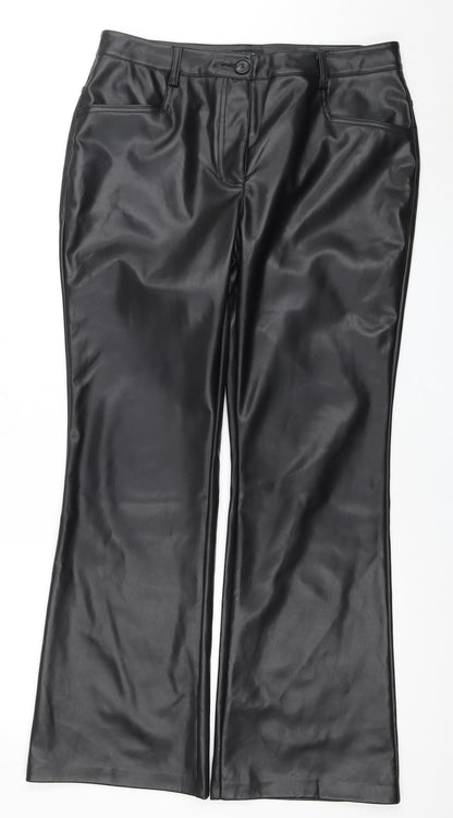 Womens UK Size 14 Klass   Black Trousers
