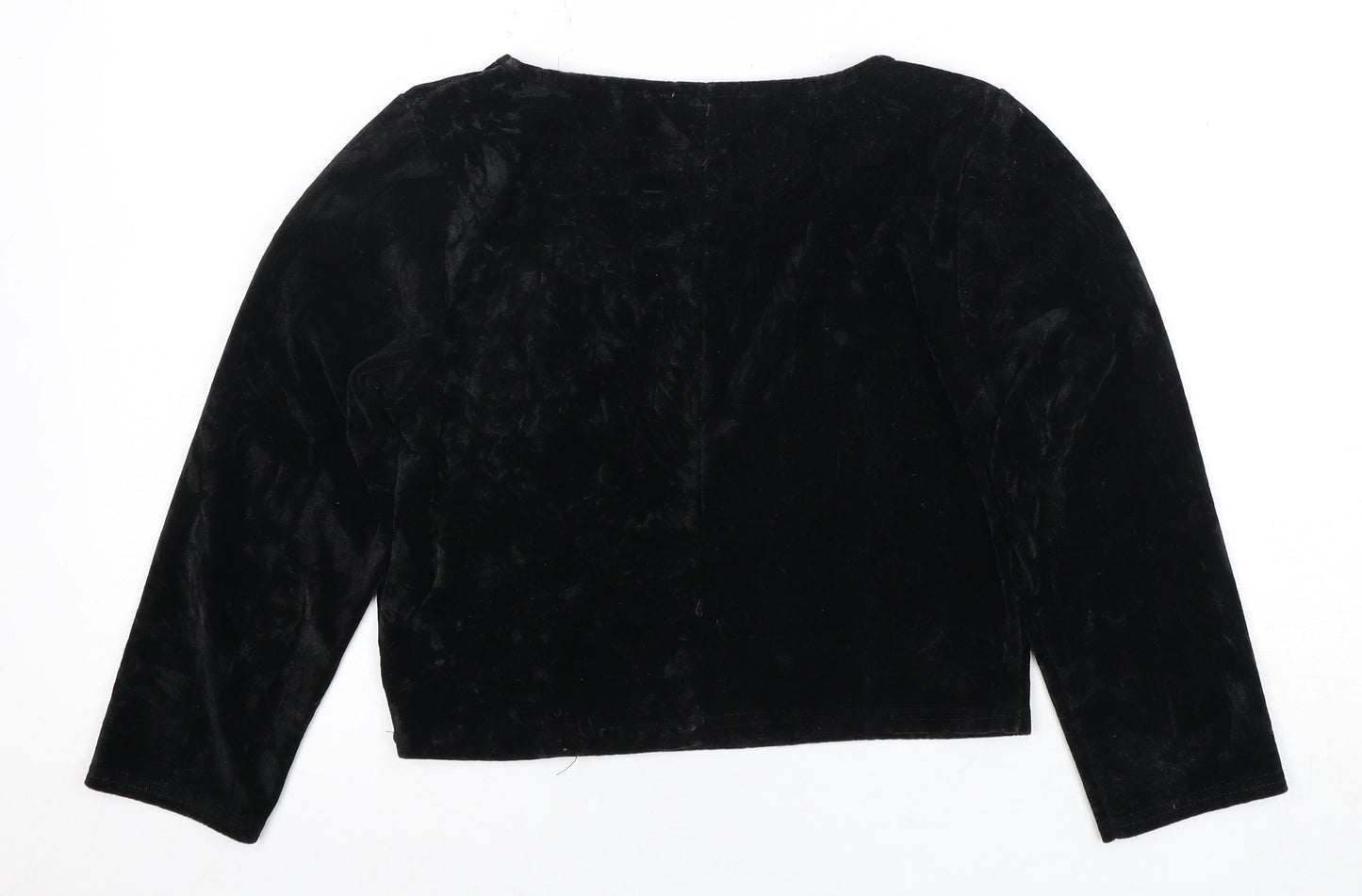 Womens UK Size L Staring at Stars Black Basic Blouse